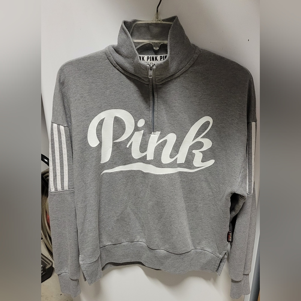 Pink half zip sweatshirt size XS